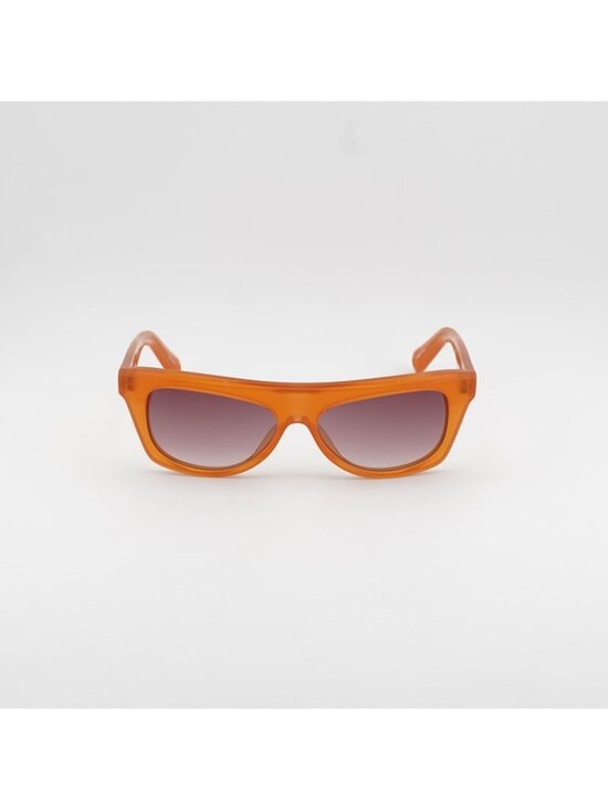 Jacquemus PINA JAC/58 C3 Sunglasses Orange Cat Eye Frame, Violet Lenses main image 5